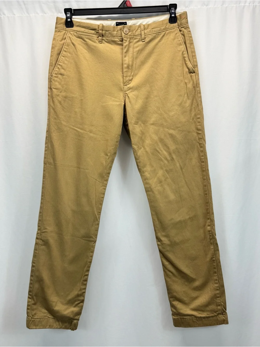J. Crew Men's Chino Tan Pants 32x32 770 Flannel Lined Cabincore Outdoor Preppy